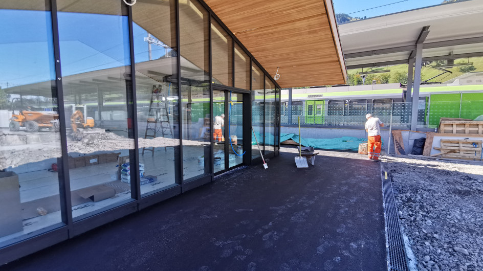 Ansicht neues Bahnhofsgebäude