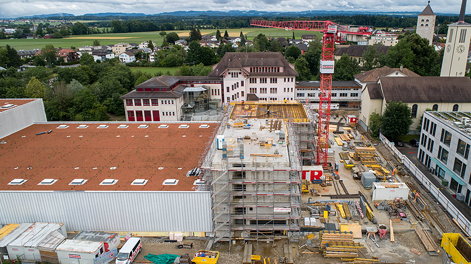 Flugaufnahme Rohbau 2. Etappe