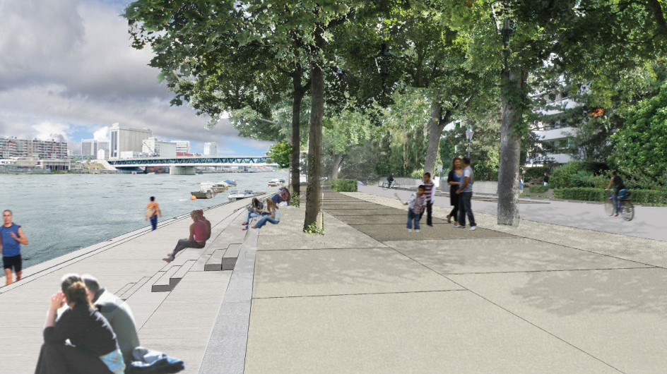 PANTA RHEInUnterer Rheinweg - Promenade