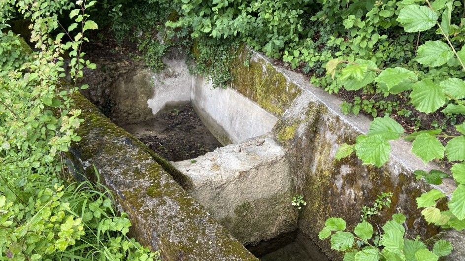 Sandfang mit Rechen beim Weidlibach