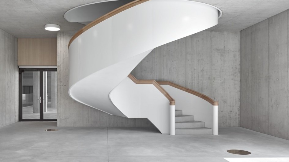 Treppenhaus (Bild ©ern+ heinzl Architekten)