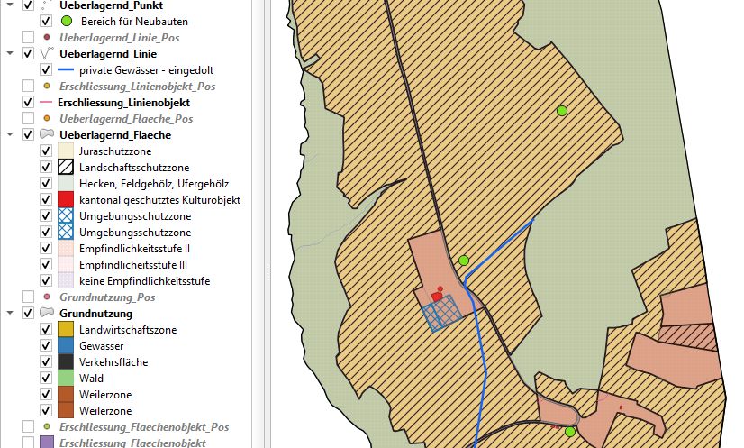 Erfassung der Daten in QGIS