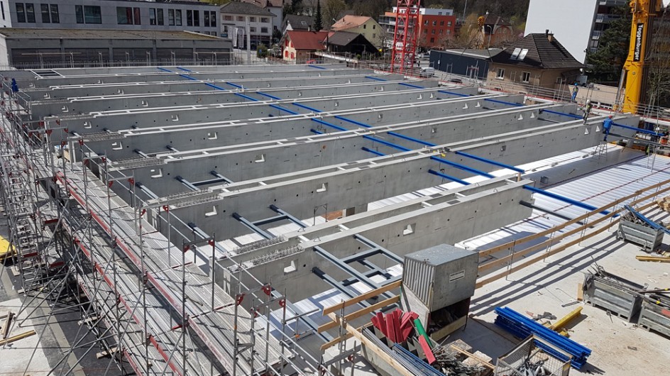 Dachkonstruktion Turnhalle