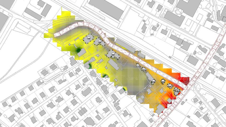Lärmsimulation mit der Software CadnaA