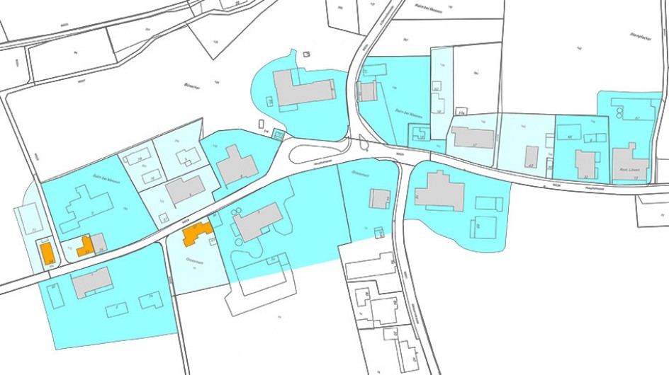 Planausschnitt Balm bei Messen