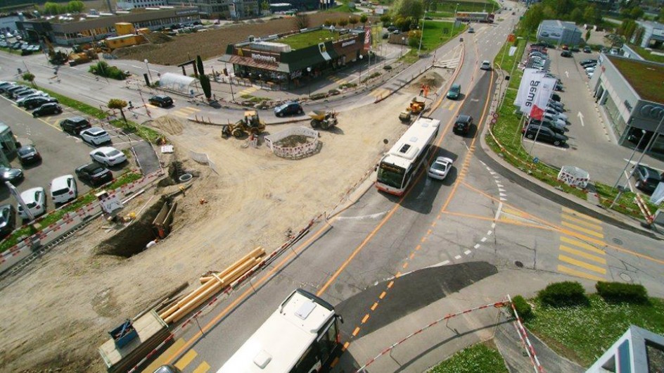 Baustelle McDonalds-Kreisel