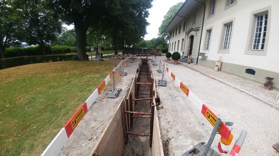 Bern, Psychiatrische Klinik UPD Waldau, Areal/Erneuerung Druckwasserleitungen